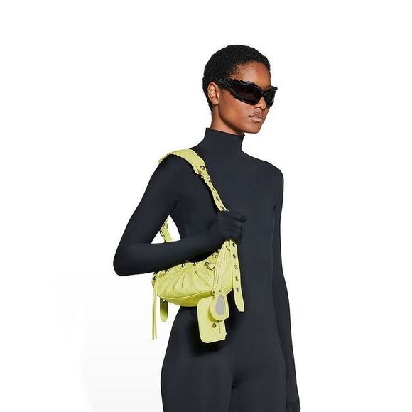 Balenciaga XS Cagole Shoulder Bag Lime Le - Picture 1 of 3